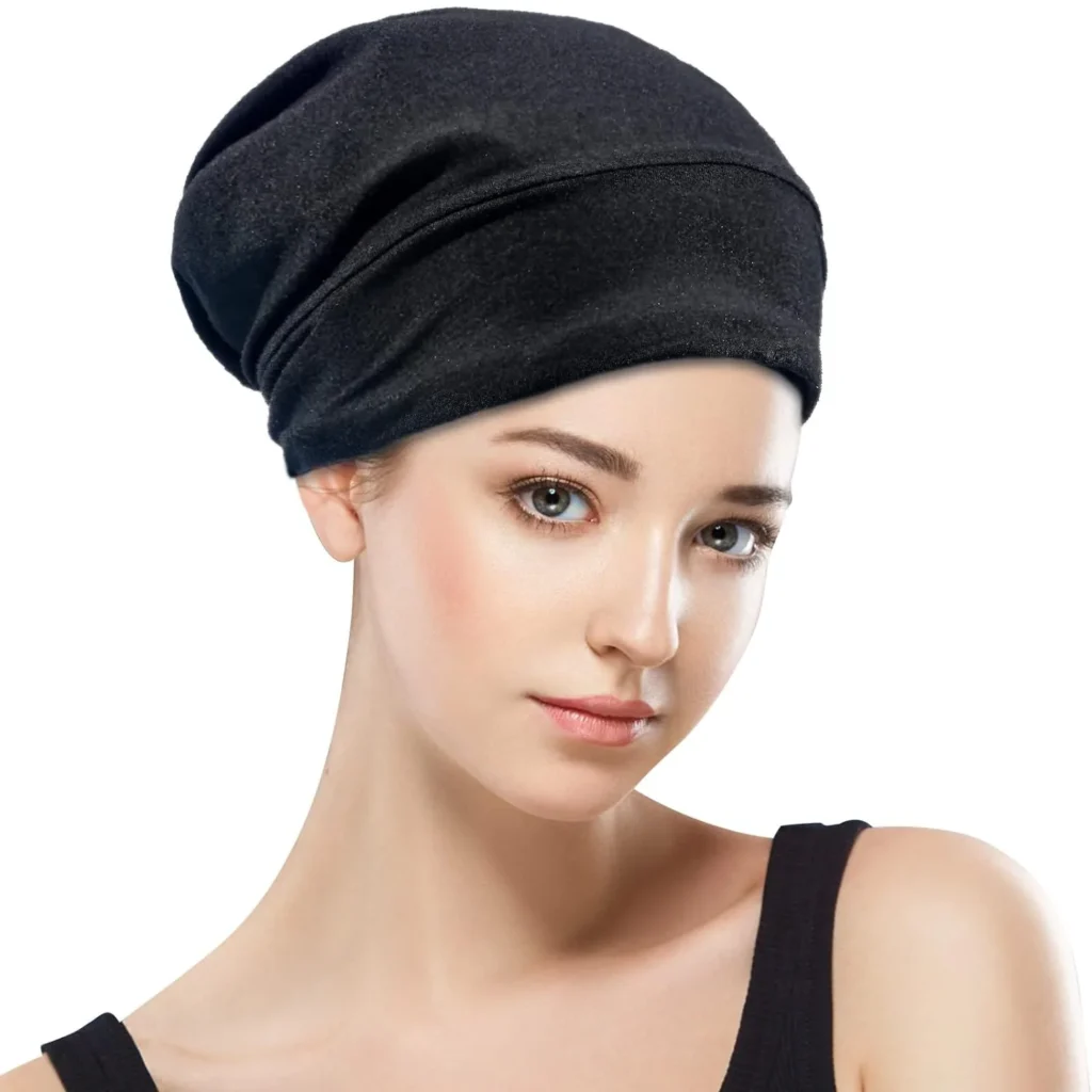 Silky satin lined bonnet- sleeping cap
